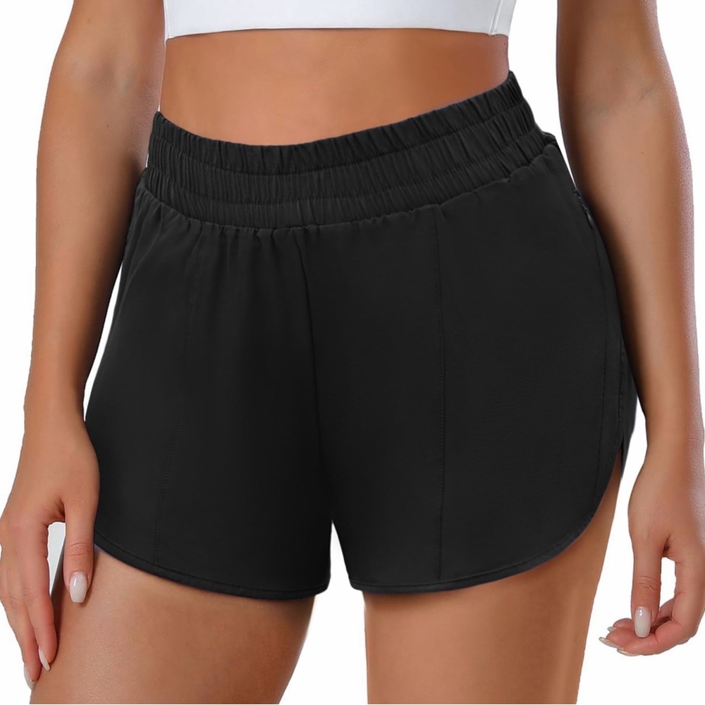 Women's Black Athletic Shorts